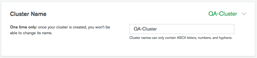 Name cluster input
